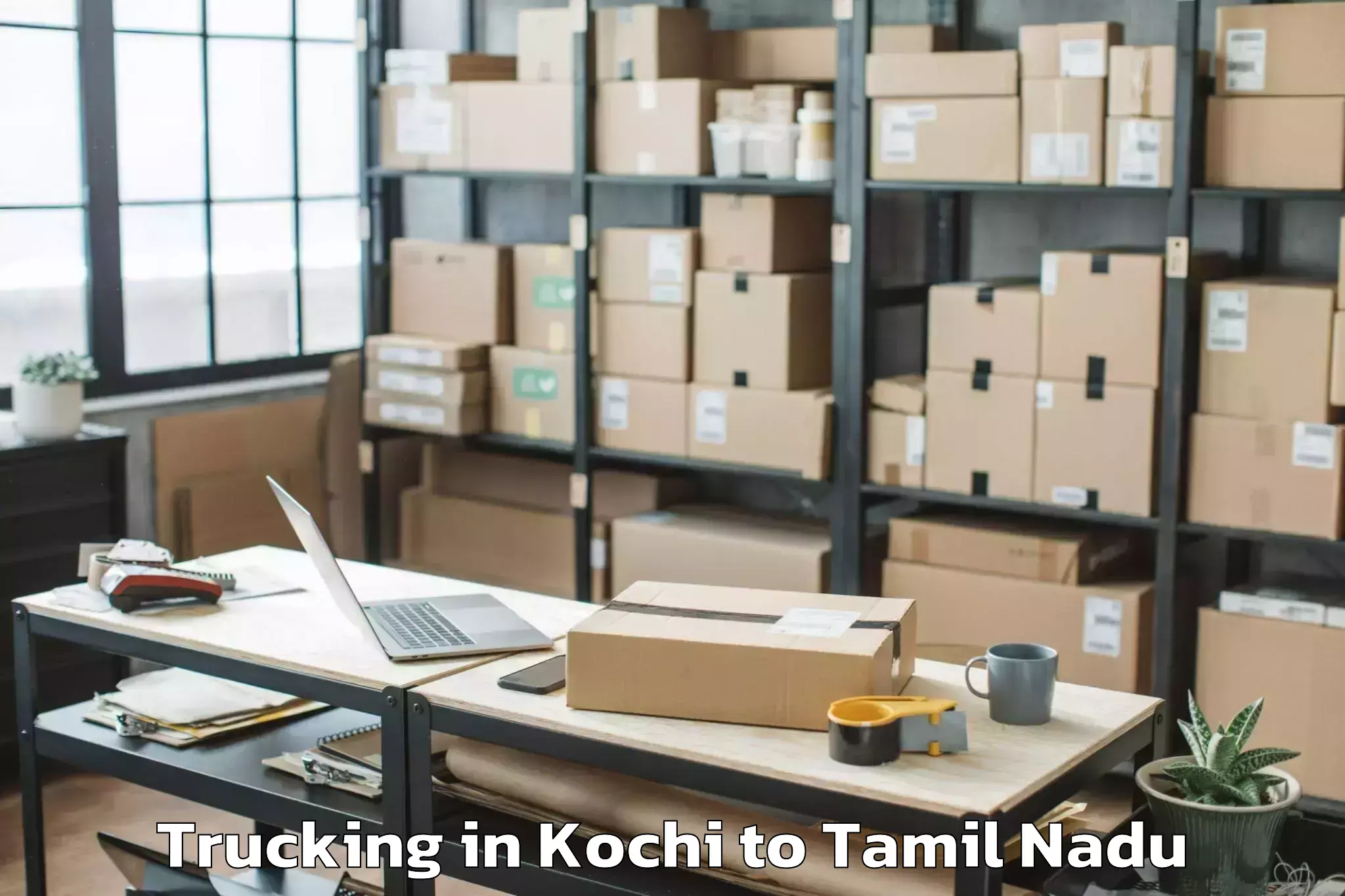 Quality Kochi to Civil Airport Trz Trucking